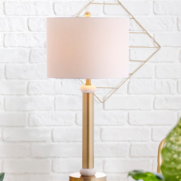 Gregory 27" Metal/Marble LED Table Lamp - JONATHAN Y
